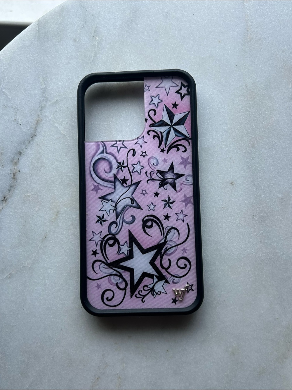 Wildflowers Pink Star Swirl Phone Case iPhone 14 Pro Max